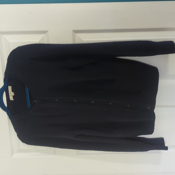 Loft fuzzy pocket cardigan XL Navy - Picture 1 of 10